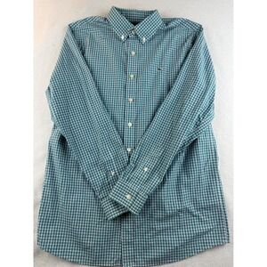 Vineyard Vines Boys Whale Shirt Long Sleeve Button‎ Up Checkered XL